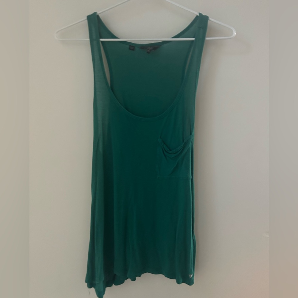 Guess Green Sleeveless Tank Top with Scoop Neckline